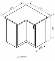 Н 87х87 угол низ Тюльпан