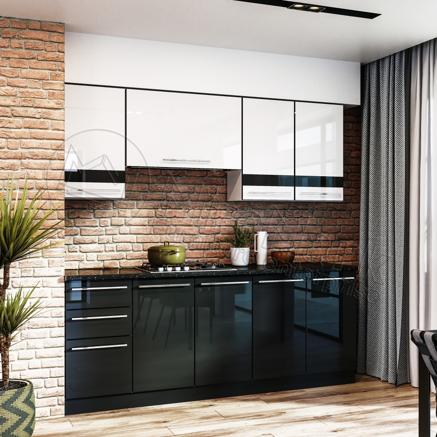Кухонний набір 2,0м Boston (BS-200-WB/BL)