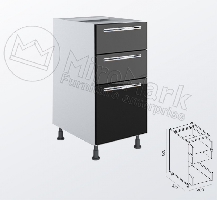 Нижня секція 40Н 3ШХ/820 Boston (BS-1431-BL)