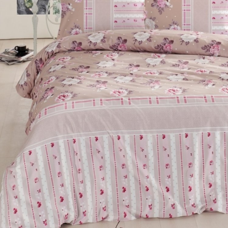 Altinbasak Ранфорс Печатный 160*220 Misk Pembe