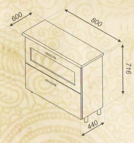 Н 80 Б Ст низ Модульная система Наоми