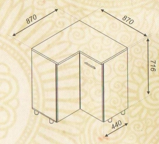 Н 87х87 угол низ Модульная система Наоми
