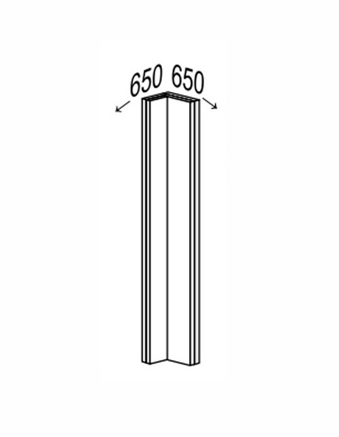 Секція Leo нижня КутН 90°/820 Обманка (LE-095)