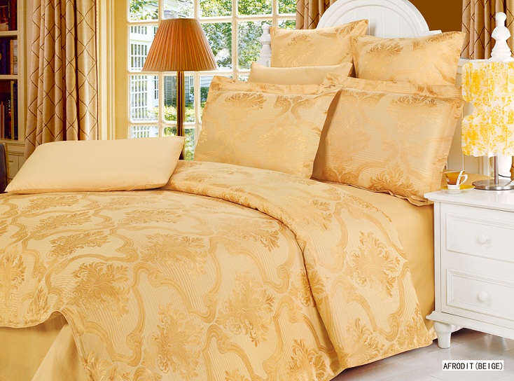 Жаккард полуторный Afrodit Beige 160*220
