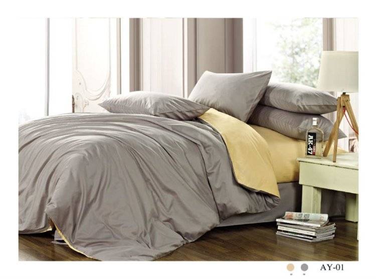 Arya Dyed Color Сатин Двухсторонний семейный 160*220*2 Ay-01