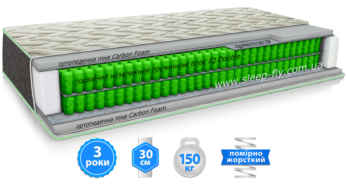 Матрас Delta (Дельта) SLEEP&FLY ORGANIC ЕММ