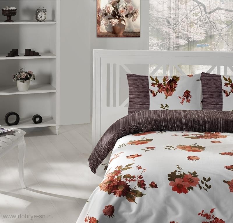 Altinbasak Ранфорс Печатный 160*220*2 Lona Brown