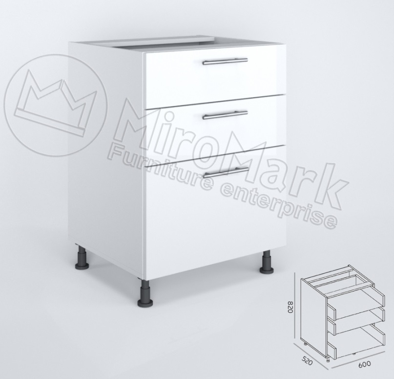 Нижня секція 60Н 3ШХ/820 (BH-1631-WB)