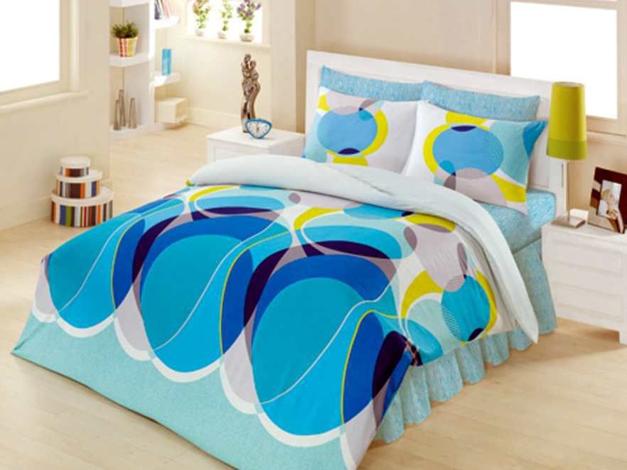 Altinbasak Ранфорс Печатный 160*220 Decorite Turkuaz
