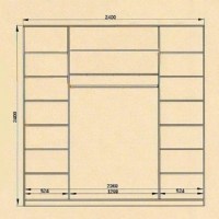 Шкаф купе 2.4 (3Д) Зета