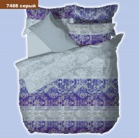 7488 Серый Viluta Ранфорс семейный 143*210*2