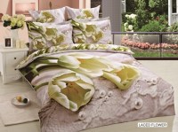 Arya cатин печатный 3D полуторный 160*220 Laced Flower
