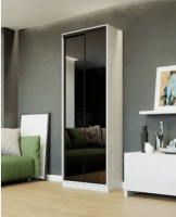 Шафа купе 2.3 Milano  170х60х240 (фасади дзеркало срібло) SENAM
