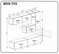 Вітальний набір BOX-TV2 (BX-TV2-WB/BL)