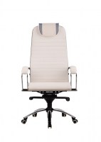 Кресло компьютерное SAMURAI K1 WHITE для руководителя