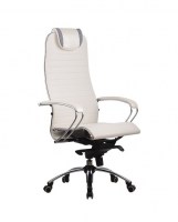 Кресло компьютерное SAMURAI K1 WHITE для руководителя