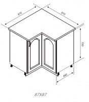 Н 87х87 угол низ Флора