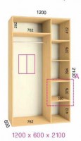 shkaf kupe 120x60x210 feniks standart feniks mebli