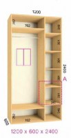 shkaf kupe 120x60x240 feniks standart feniks mebli