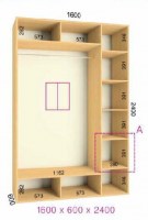 shkaf kupe 160x60x240 feniks standart feniks mebli