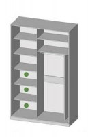 shkaf kupe 2.1 milano 150x60x230/240/250 senam