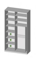 shkaf kupe 2.1 milano 150x60x260/270/280 senam