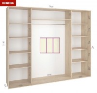 shkaf kupe 250x60x210 feniks standart feniks mebli