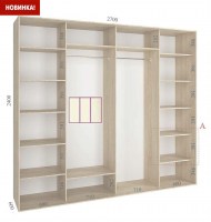 shkaf kupe 270x60x240 feniks standart feniks mebli