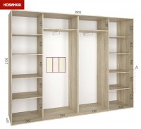 shkaf kupe 280x45x210 feniks standart feniks mebli