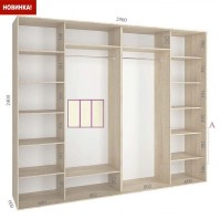 shkaf kupe 290x60x240 feniks standart feniks mebli