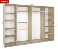 shkaf kupe 300x45x210 feniks standart feniks mebli