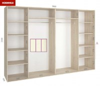 shkaf kupe 300x60x210 feniks standart feniks mebli