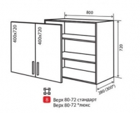 В8 Тумба 2Д 80 верх