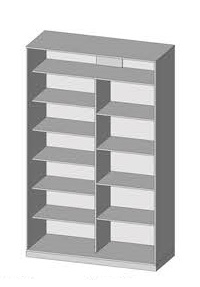 shkaf kupe 2.2 Milano 140х60х230/240/250 S-LINE SENAM