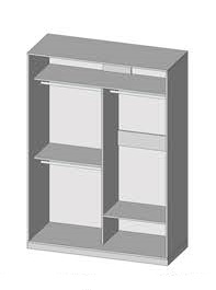shkaf kupe 2.3 milano 150x60x200/210/220 senam